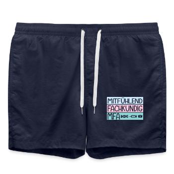 Assistant médical expert MFA - Short de bain - bleu marine - Devant - AI Model Male 185 light (185cm)
