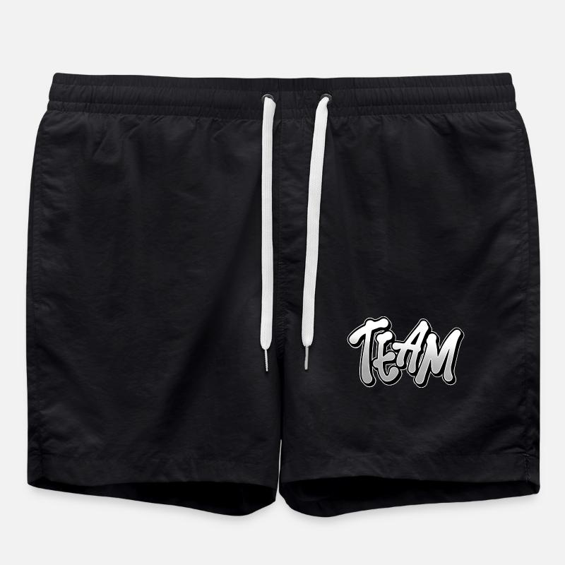 Team - Badeshorts - Schwarz