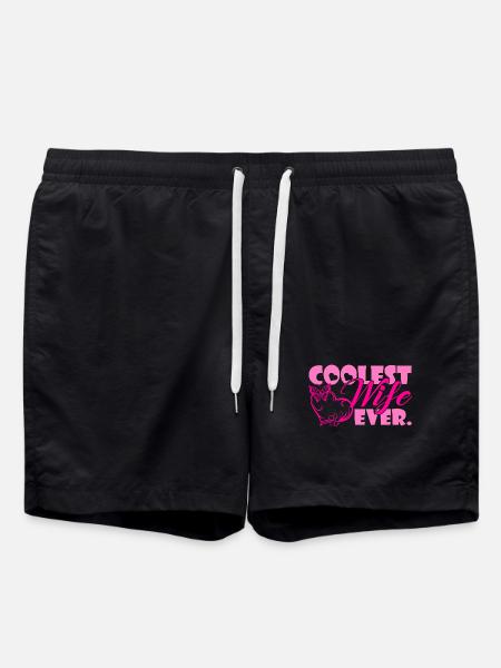 Coolest Wife Ever - Swim Trunks - black