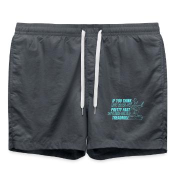 Running Pretty Fast Never Been Treadmill Marathon - Badeshorts - Anthrazit - Vorne - AI Model Male 185 light (185cm)