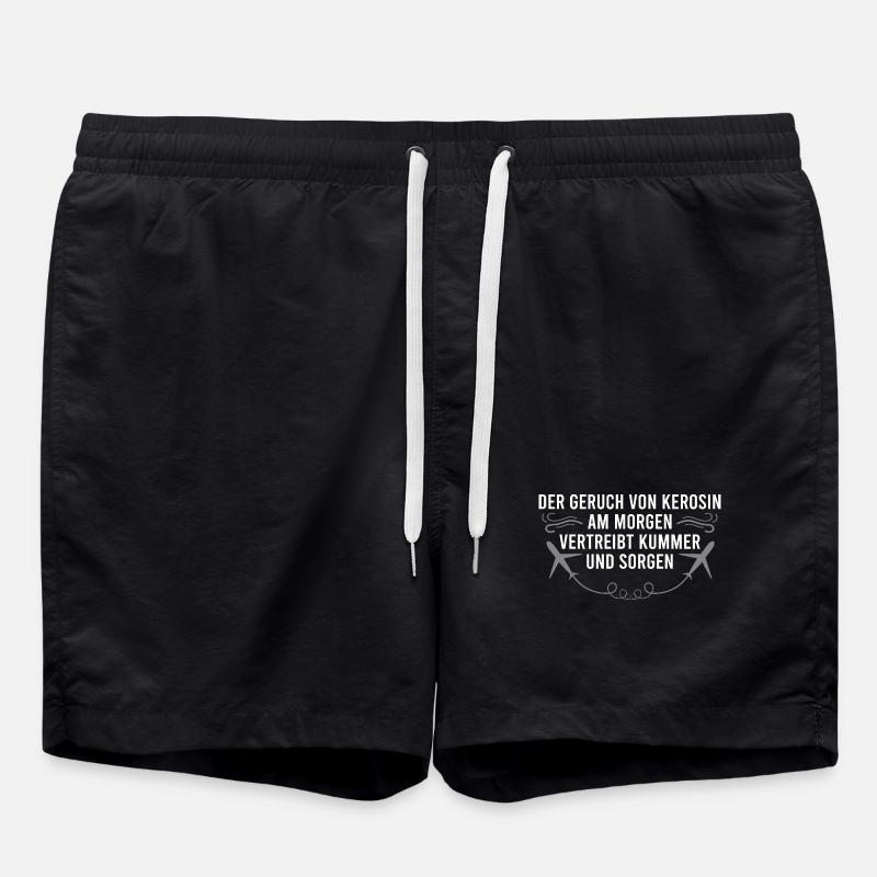 Dicton de fan d’avion - Short de bain - noir