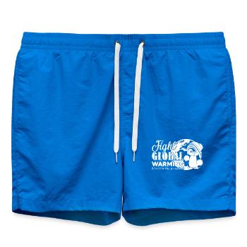 Earth Day Fight Global Warming - Swim Trunks - cobalt blue - Front