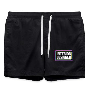 Architecte d’intérieur Architecture Architecte - Short de bain - noir - Devant - AI Model Male 185 light (185cm)