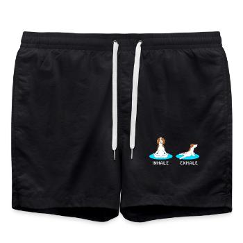 Chien Bretagne Chien Bretagne - Short de bain - noir - Devant - AI Model Male 185 light (185cm)