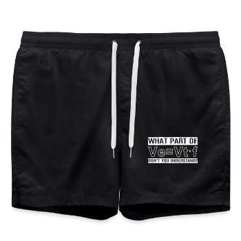 Breathing Breathing Respiratory Therapist Oxygen - Swim Trunks - black - Front - AI Model Male 185 light (185cm)