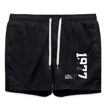 ÉDITION LIMITÉE 49E ANNIVERSAIRE 1977 - Short de bain - noir - Devant - AI Model Male 185 light (185cm)
