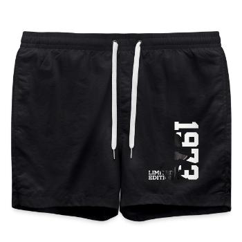 LIMITED EDITION 1973 53RD BIRTHDAY - Swim Trunks - black - Front - AI Model Male 185 light (185cm)
