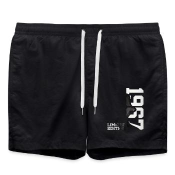 LIMITED EDITION 1967 59TH BIRTHDAY - Swim Trunks - black - Front - AI Model Male 185 light (185cm)