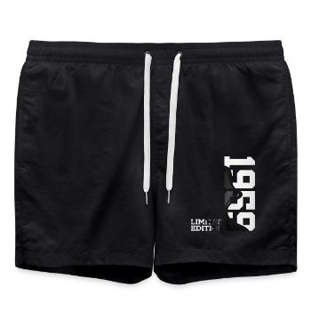 LIMITED EDITION 1959 67TH BIRTHDAY - Swim Trunks - black - Front - AI Model Male 185 light (185cm)