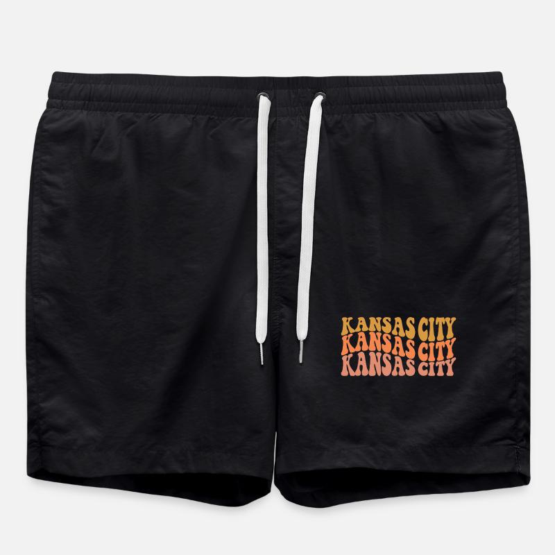 Kansas City - Badeshorts - Schwarz
