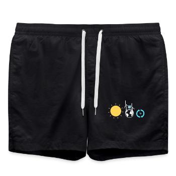 Cellules solaires Énergie solaire Énergies renouvelables - Short de bain - noir - Devant - AI Model Male 185 light (185cm)