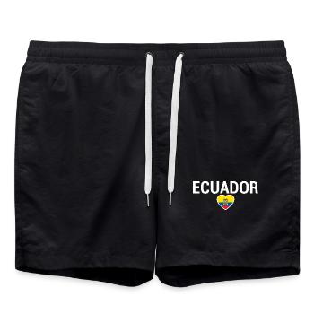 Équateur Drapeau équatorien - Short de bain - noir - Devant - AI Model Male 185 light (185cm)