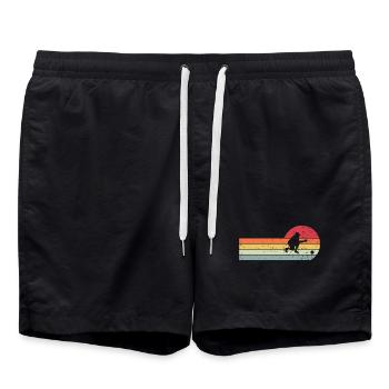 Boule Boccia Joueur de Boule - Short de bain - noir - Devant - AI Model Male 185 light (185cm)