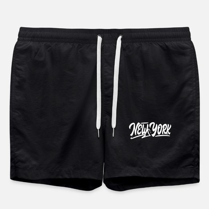 NEW YORK - Badeshorts - Schwarz