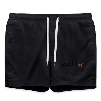 Irish Setter - Swim Trunks - black - Front - AI Model Male 185 light (185cm)