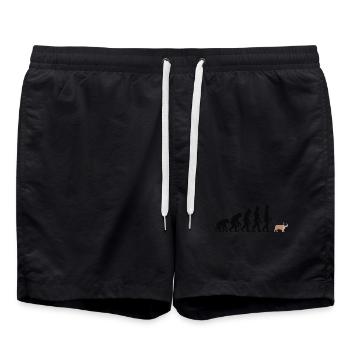 Bouledogue français - Short de bain - noir - Devant - AI Model Male 185 light (185cm)