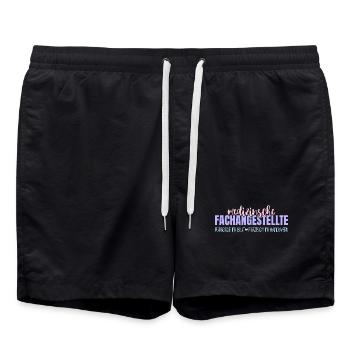 MFA Fürsorge & Präzision Medizinische - Badeshorts - Schwarz - Vorne - AI Model Male 185 light (185cm)
