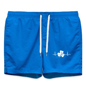 St Patrick's Day Irish Heartbeat - Swim Trunks - cobalt blue - Front