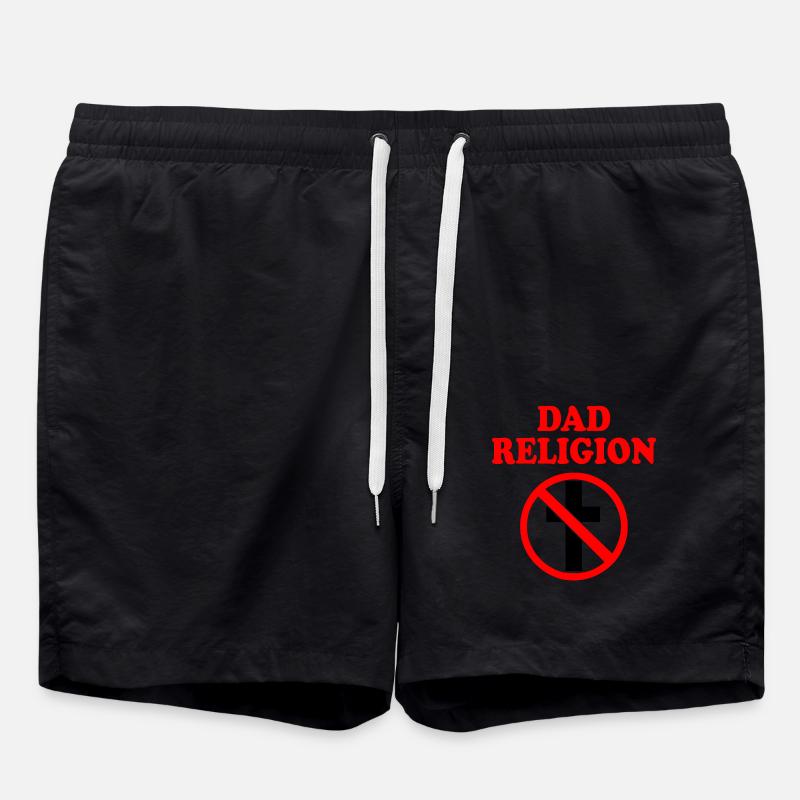 Dad religion - Short de bain - noir