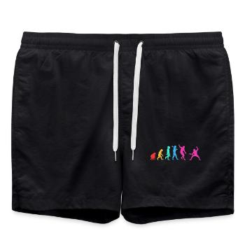 Fechten - Badeshorts - Schwarz - Vorne - AI Model Male 185 light (185cm)