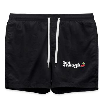 citation drôle assez chaude de Summer Beach - Short de bain - noir - Devant - AI Model Male 185 light (185cm)