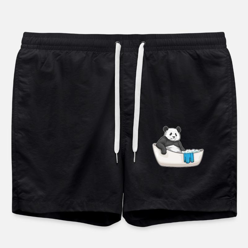 Panda Bathing Bathtub - Swim Trunks - black