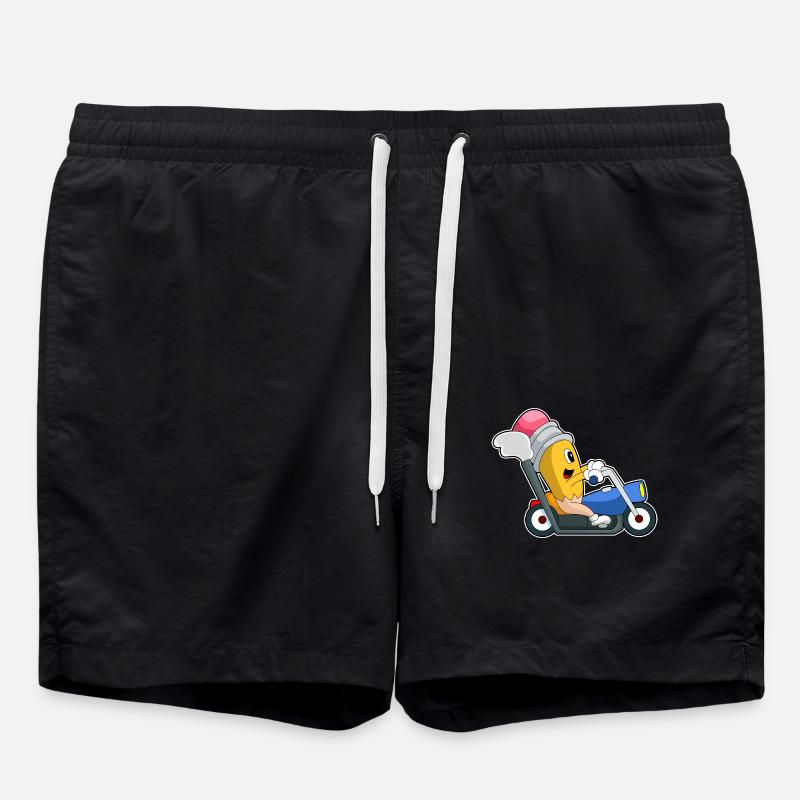 Moto Pencil - Short de bain - noir