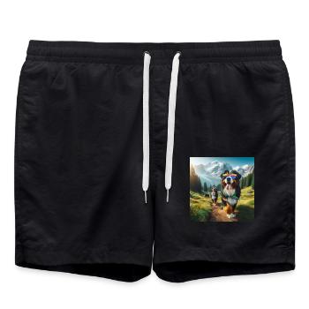 Bouvier bernois - Short de bain - noir - Devant - AI Model Male 185 light (185cm)