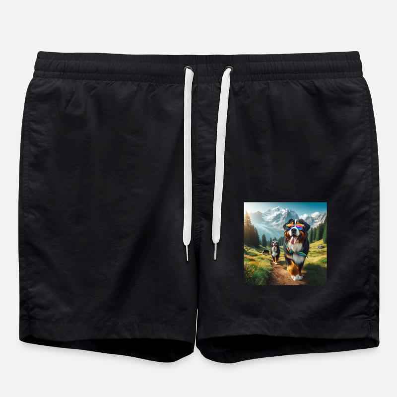 Berner Sennenhund - Badeshorts - Schwarz