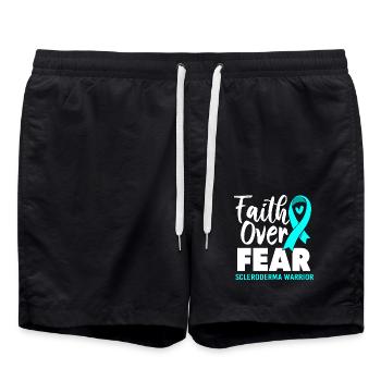 Sclérodermie - Short de bain - noir - Devant - AI Model Male 185 light (185cm)
