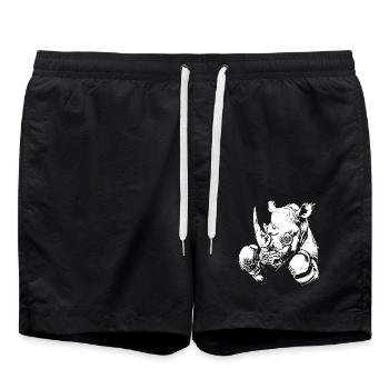 Rhino Boxing Fighter MMA - Short de bain - noir - Devant - AI Model Male 185 light (185cm)