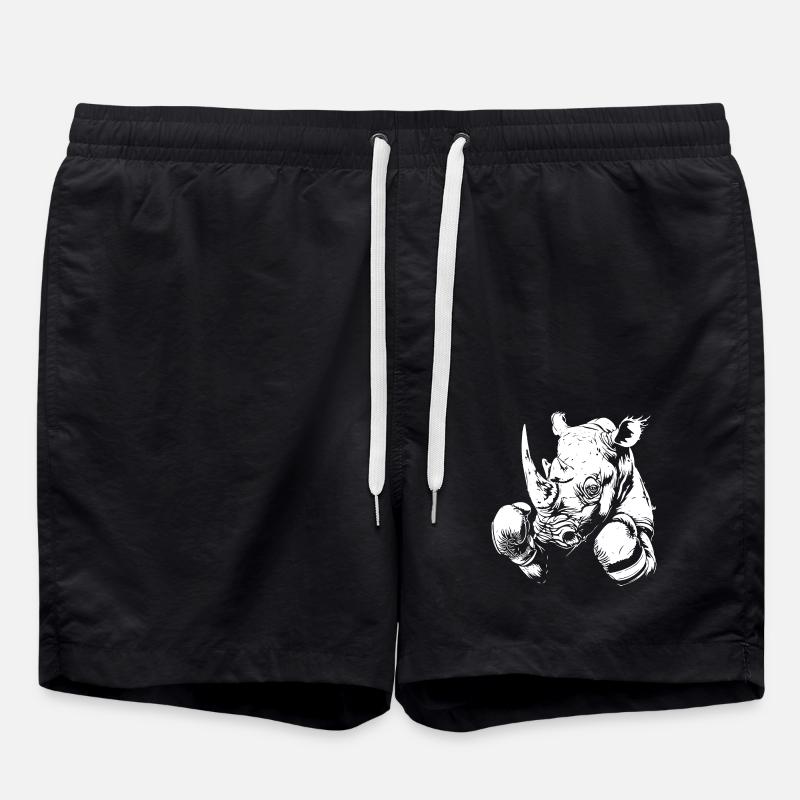 Rhino Boxing Fighter MMA - Swim Trunks - black