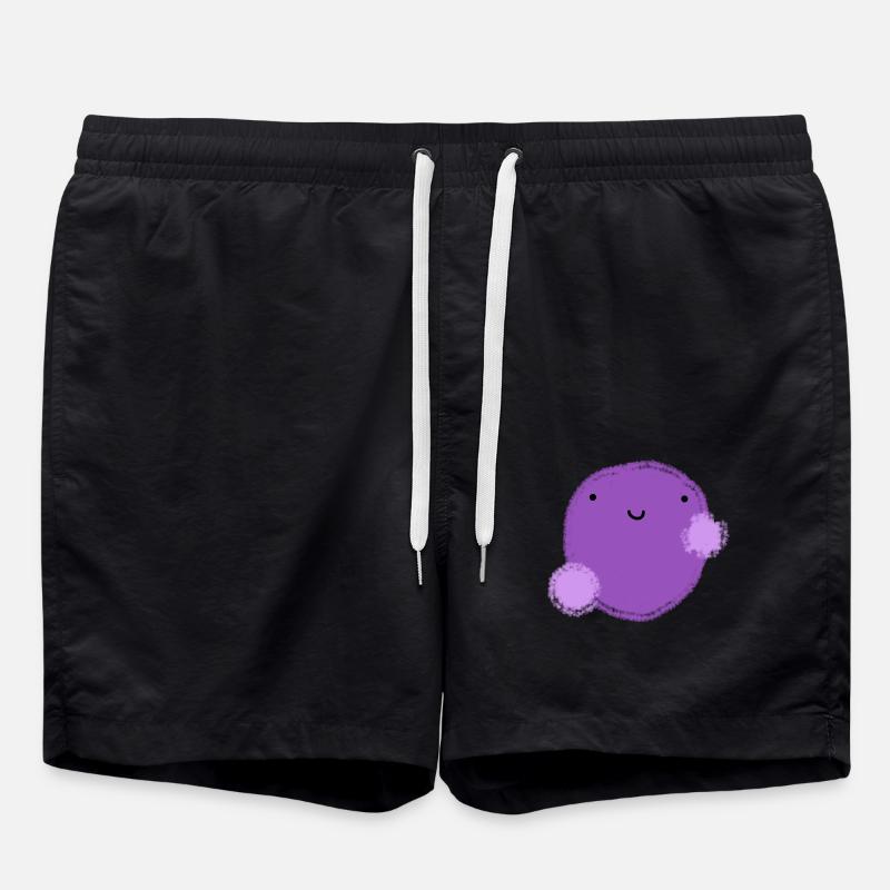Figui (lila Kugel) - Badeshorts - Schwarz