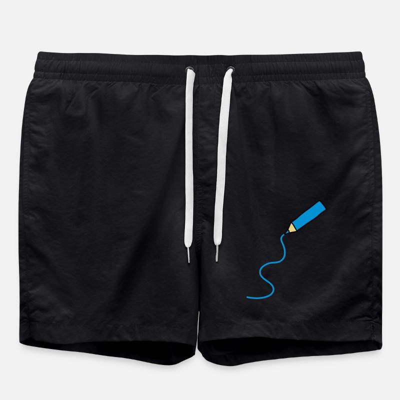 easy_drawing_3c - Short de bain - noir