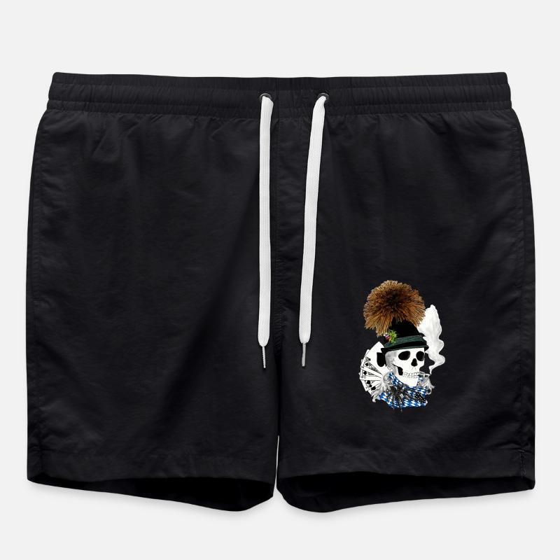 Sepp_Bayern-skull - Badeshorts - Schwarz
