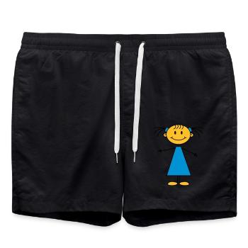 girl - Short de bain - noir - Devant - AI Model Male 185 light (185cm)