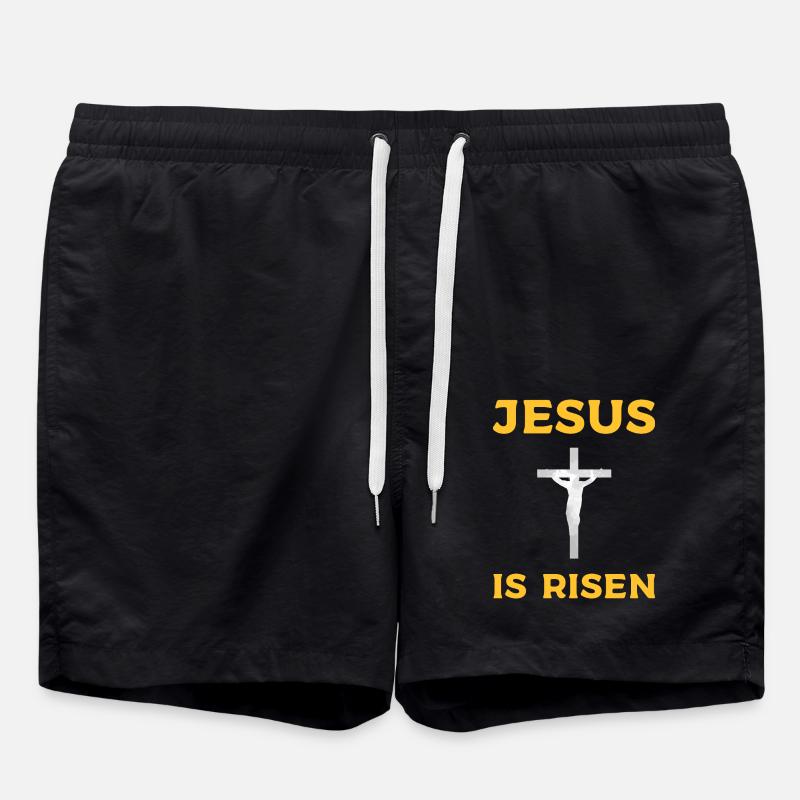 Jésus-Christ Croix Bible Bible Christianisme - Short de bain - noir
