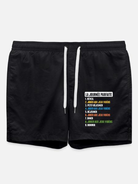 Cadeau De La Journée Parfaite Pour Un Geek Gamer - Short de bain - noir