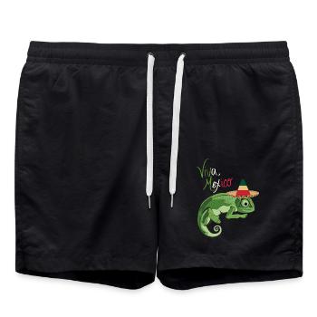 Viva Mexico Sombrero - Swim Trunks - black - Front - AI Model Male 185 light (185cm)