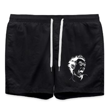 Punk - Swim Trunks - black - Front - AI Model Male 185 light (185cm)
