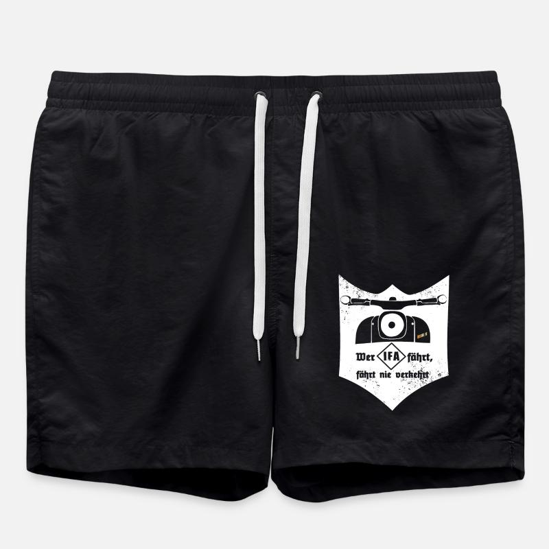Schwalbe - IFA - VEB - DDR - Ostkult - Badeshorts - Schwarz