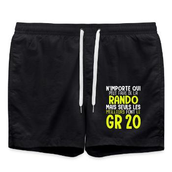 Cadeau randonnée les meilleurs font le GR 20 rando - Short de bain - noir - Devant - AI Model Male 185 light (185cm)