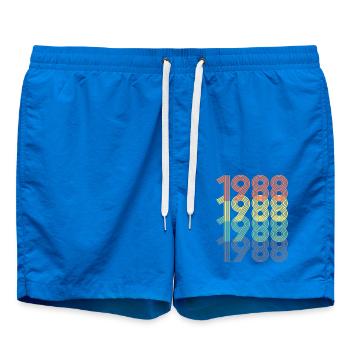 Cool Retro 1988, 34 ans, cadeau de 34e anniversaire - Short de bain - cobalt blue - Devant