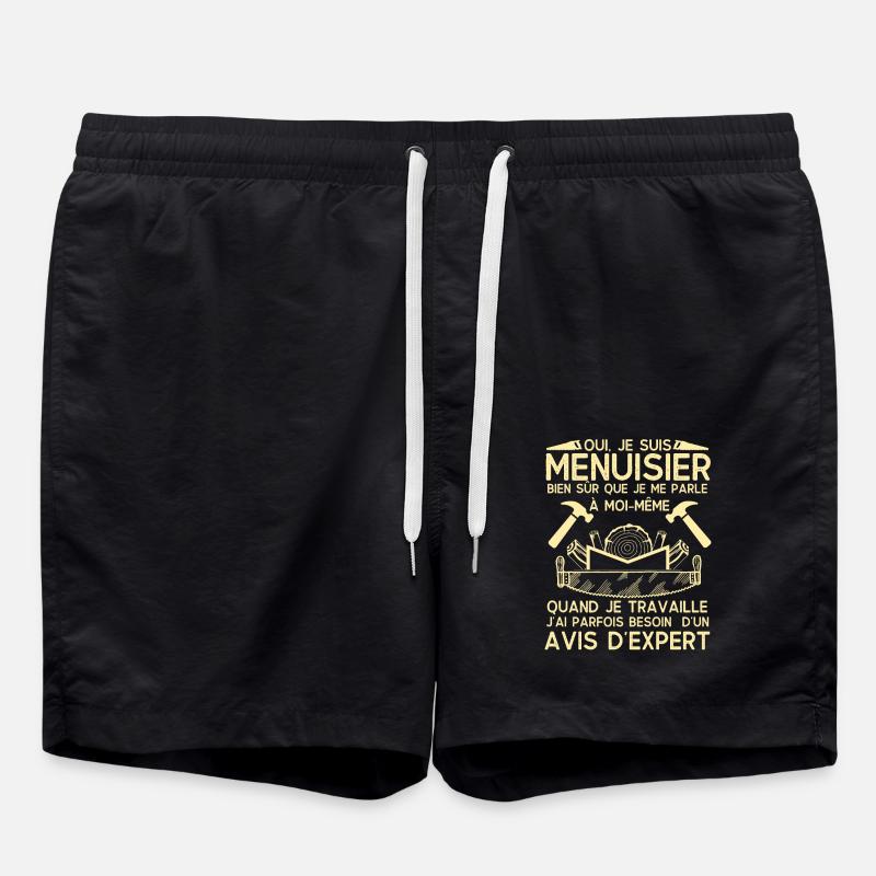 Humour Menuisier 1 - Short de bain - noir