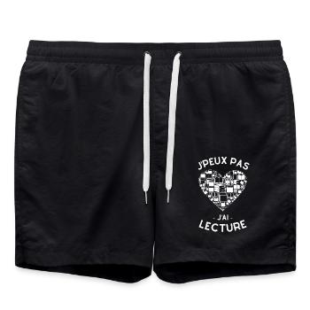 Lecture 5 - Short de bain - noir - Devant - AI Model Male 185 light (185cm)