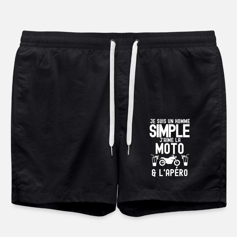 moto et apéritif 2 - Short de bain - noir