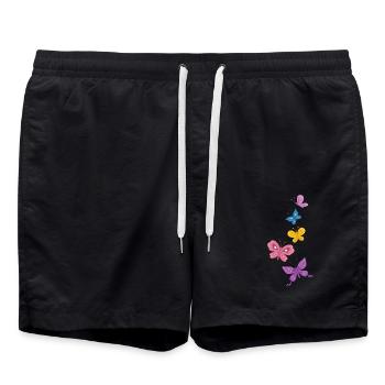 Papillons - Short de bain - noir - Devant - AI Model Male 185 light (185cm)