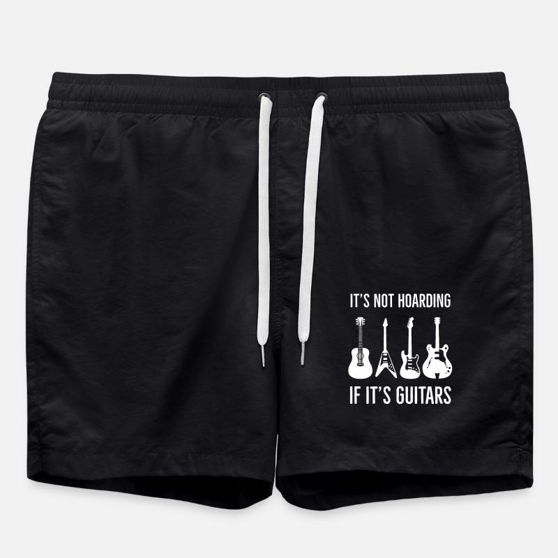 Funny guitar - Swim Trunks - black