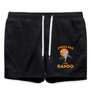 Randonneur Rando Randonnée - Short de bain - noir - Devant - AI Model Male 185 light (185cm)