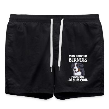 bouvier bernois 2 - Short de bain - noir - Devant - AI Model Male 185 light (185cm)